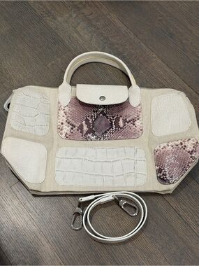 Longchamp Le Pliage Exotic Patchwork Tote Bag